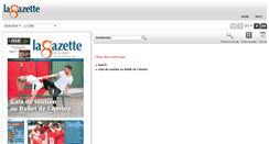 Desktop Screenshot of epaper.la-gazette.ch